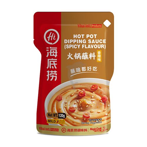 海底捞蘸料(袋) 香辣 HDL Hot Pot Dipping Sauce (Sesame) Spicy flavour 120g