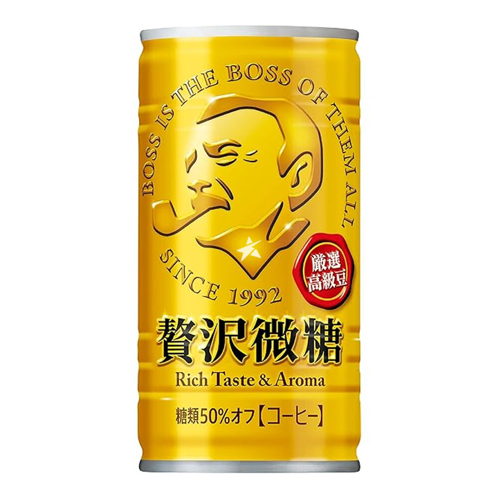 三得利老板微糖拿鐵咖啡185g Suntory Boss Lightly Sweet Coffee Latte 185g