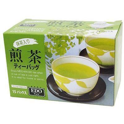 三角茶包 抹茶入煎茶 EDO Sencha Japanese Green Tea 15x2g 30g