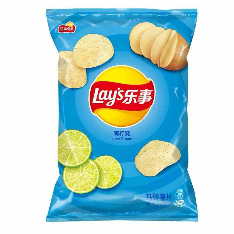 乐事 薯片 沁爽青檸味 Lay's Potato Chips Lime Flavour 70g