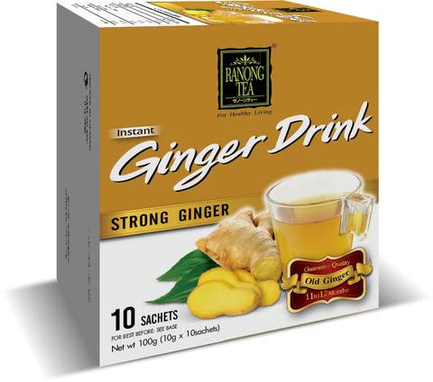 速溶薑茶 RANONG TEA Strong Ginger Drink 10x10g 100g