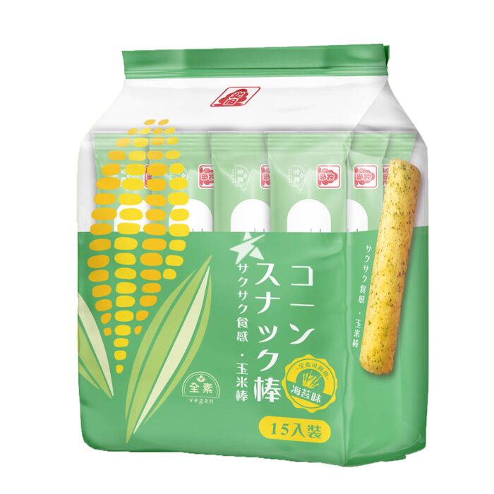 北田 玉米卷 海苔味 Pei Tien Corn Roll Snack Seaweed Flavour 105g