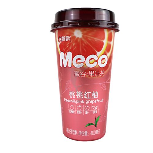 香飘飘 蜜谷果汁茶 桃桃红柚 Xiang Piao Piao Meco Peach Pink Grapefruit 400ml