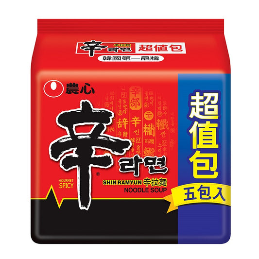 農心 辛拉麵 5包 NONGSHIM SHIN Ramyum Noodle Soup 5pack 600g
