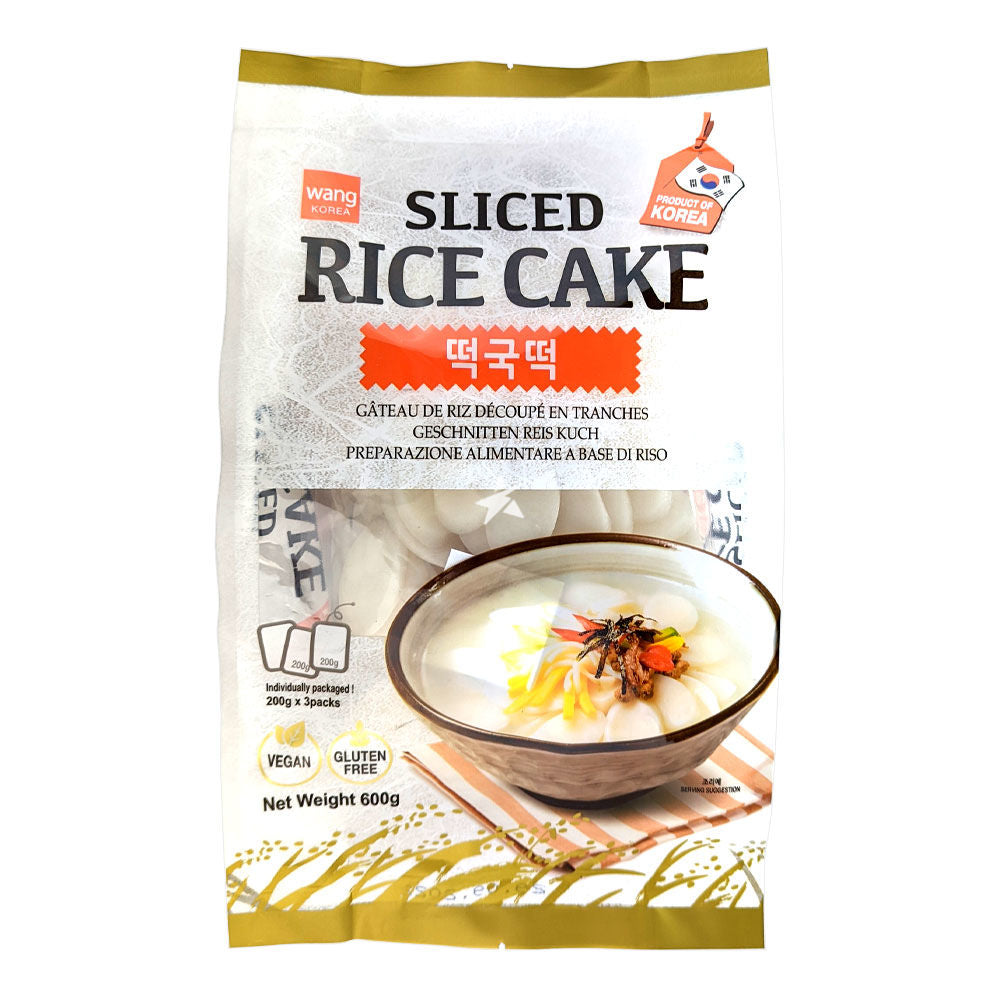 王牌韓國切片年糕 WANG Korean Sliced Rice Cake 600g