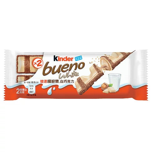 健達繽紛樂白巧克力 Kinder Bueno White Milk and Hazelnuts 39g