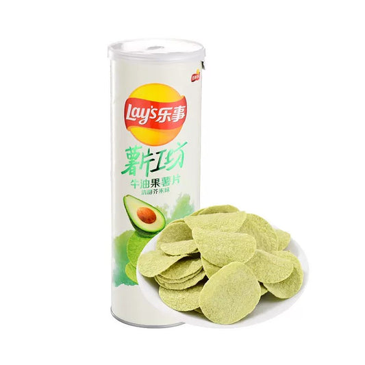 樂事薯片 牛油果薯片 芥末(紙罐) Lay's Avocado Potato Chips Mustard Flavour (in Canned) 90g