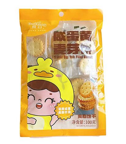 元童 鹹蛋黃麥芽餅 OT Salted Egg Yolk Filled Biscuit 100g