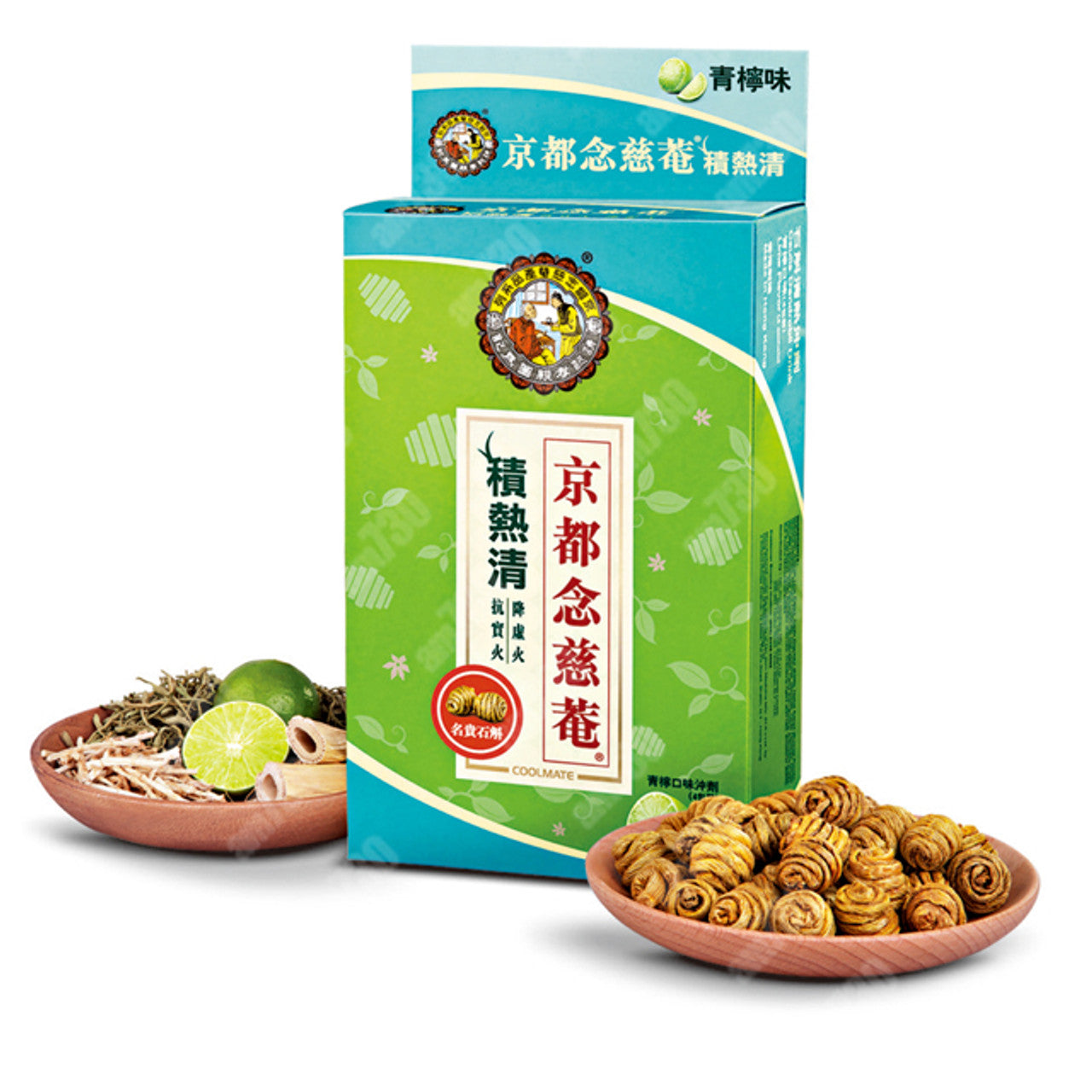 京都念慈菴 積熱清沖劑 NIN JIOM Caulis Dendrobiii Drink Lime Flavour 4pcs 24g