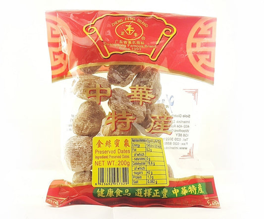 正丰 蜜枣 ZF Preserved Dates 200g