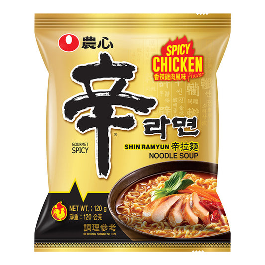 農心 辛拉麵 香辣雞湯 NONGSHIM SHIN Spicy Chicken Noodle Soup 120g