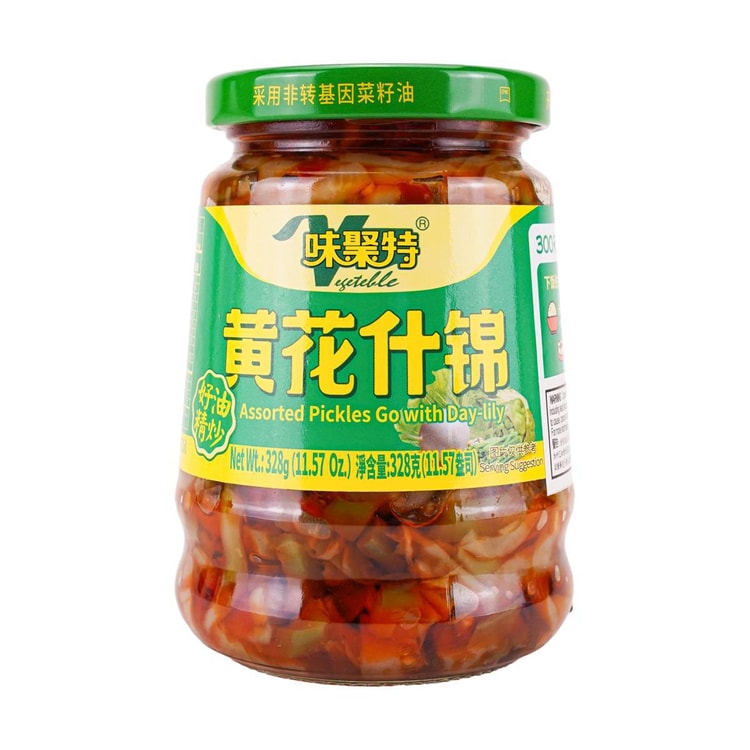 味聚特 黄花什锦 WeiJuTe Assorted Pickles Go with Day-Lily 328g