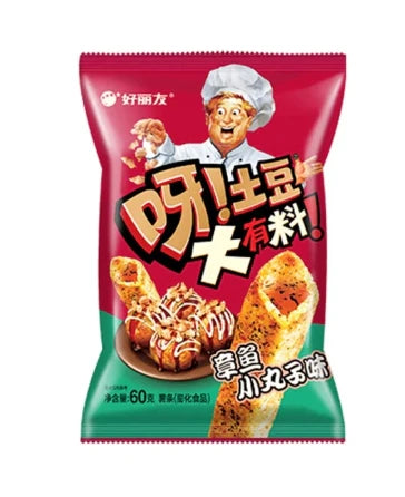 好丽友 呀土豆! 薯條 章魚小丸子味 Orion Potato Chips Octopus Ball Flavour 60g