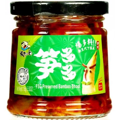 饭扫光 笋多多 Fan Sao Guang Preserved Bamboo Shoot 158g