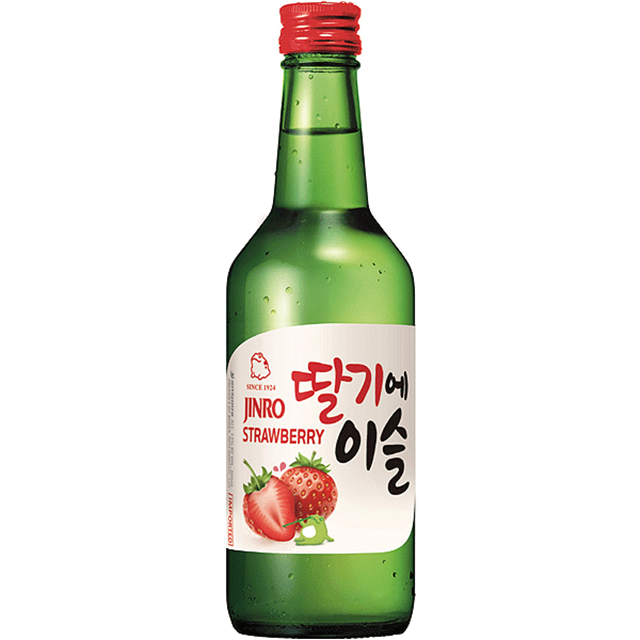 真露燒酒 草莓味 Jinro Soju Strawberry 360ML 13%