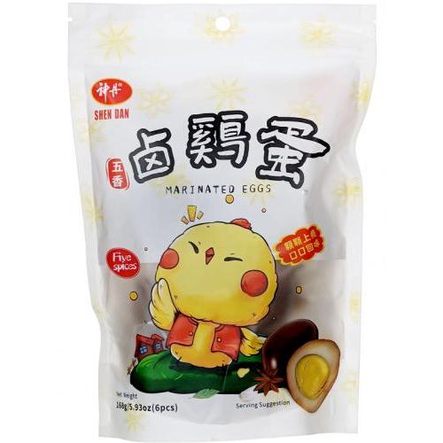 神丹卤鸡蛋 五香 SHEN DAN Marinated Eggs Five Spices Flavour (6pcs) 168g