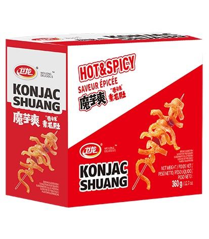 卫龙魔芋爽 香辣味 WeiLong Konjac Shuang Hot and Spicy Flavour 360g