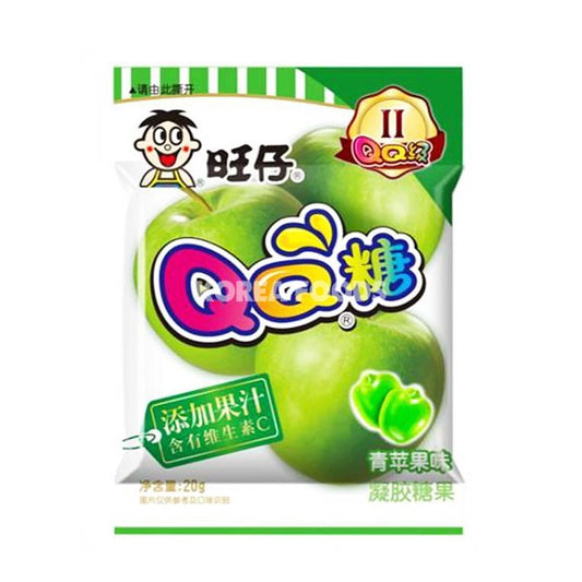 旺仔 QQ糖 青蘋果味 WANT WANT QQ Gummy Candy Green Apple Flavour 70g