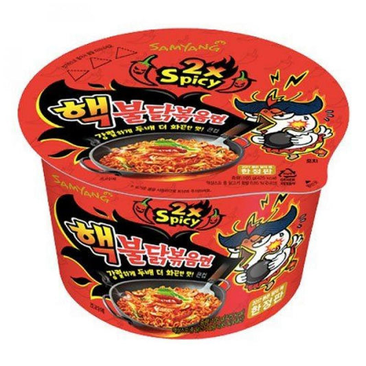 三養 兩倍辣雞麵 (碗) SAMYANG Hot Chicken Flavour Ramen 2x Spicy in Bowl 105g