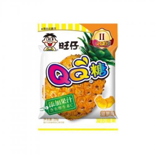 旺仔 QQ糖 鳳梨味 WANT WANT QQ Gummy Candy Pineapple Flavour 70g