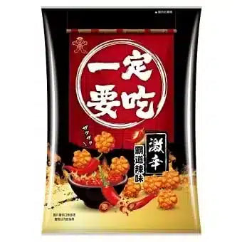 旺旺 一定要吃 脆米酥 霸道辣味 WANT WANT Golden Rice Crackers Chilli Spicy Flavour 70g