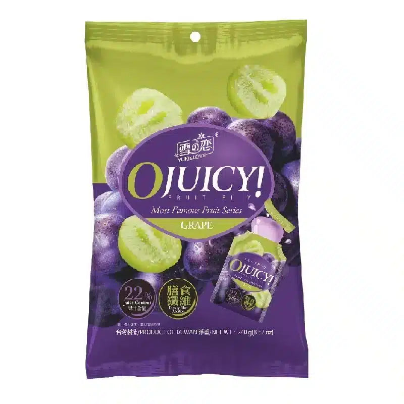 雪之戀 水平式 葡萄果凍 SG OJuicy! Jelly Grape Flavour 240g