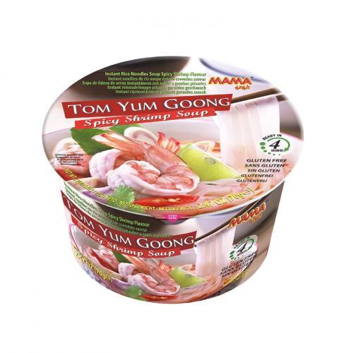 媽媽牌 冬蔭功粉絲湯麵(碗) MAMA Instant Rice Noodles Tom Yum Goong Spicy Shrimp Soup Flavour (Cup) 70g