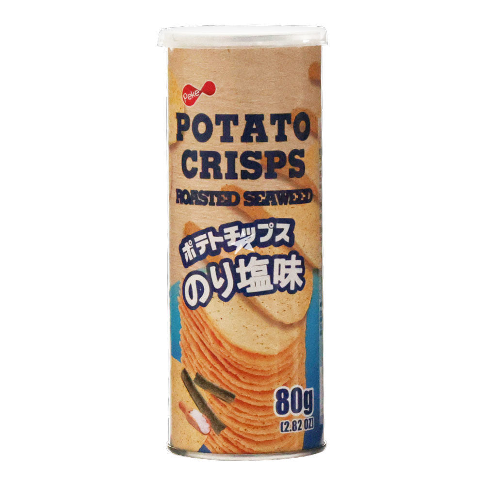 彼客薯片 烤鹽味(紙罐) PEKE Potato Crisps Roasted Seaweed Flavour (in Canned) 80g