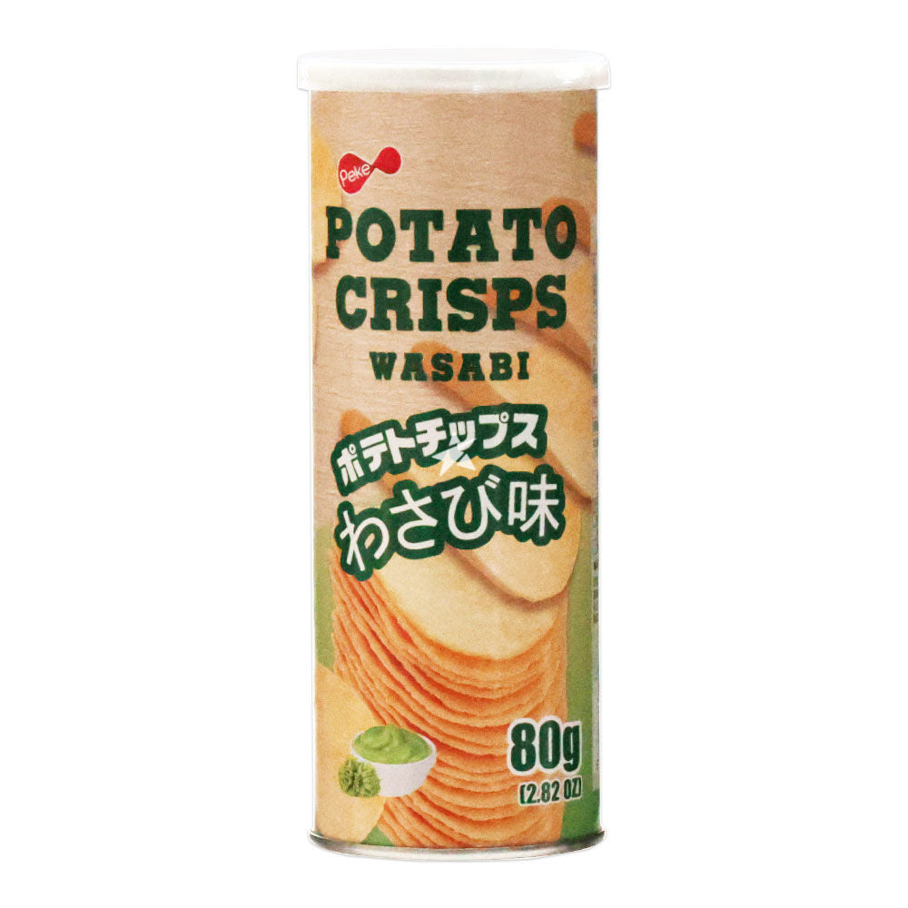 彼客薯片 芥末味(紙罐) PEKE Potato Crisps Wasabi Flavour (in Canned) 80g