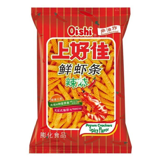 上好佳 鲜虾条 辣味 OISHI Prawn Crackers Chilli Flavour 40g