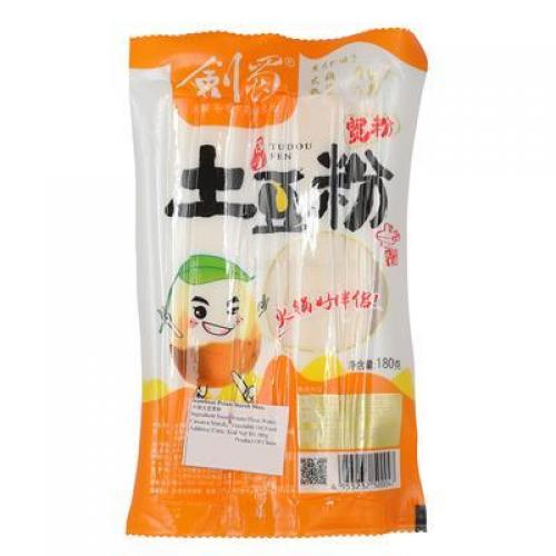 劍蜀土豆粉 JIANSHU Potato Broad Noodle 180g