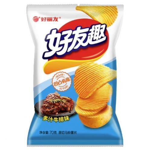 好丽友 好友趣 薯片(大包多汁牛排味) Orion Potato Chips Steak Flavour 70g