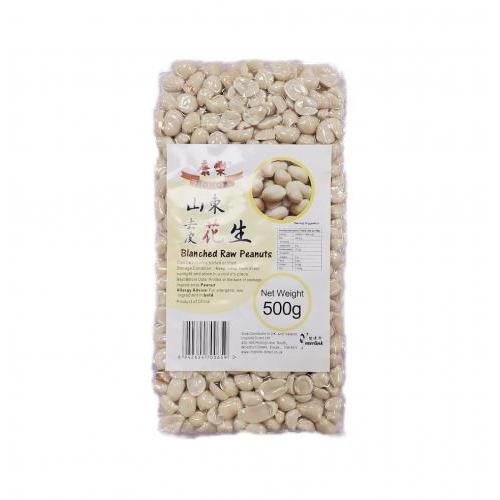 康樂 去皮山東花生 HONOR Blanched Raw Peanuts 500g