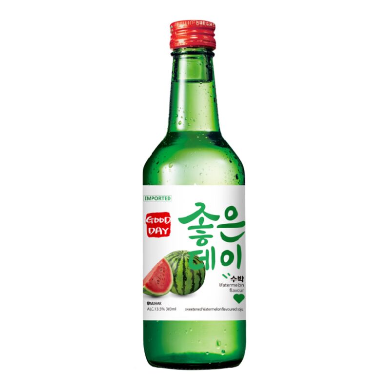 舞鶴韓國燒酒 西瓜味 Good Day Soju Watermelon Soju 360ML 13.5%