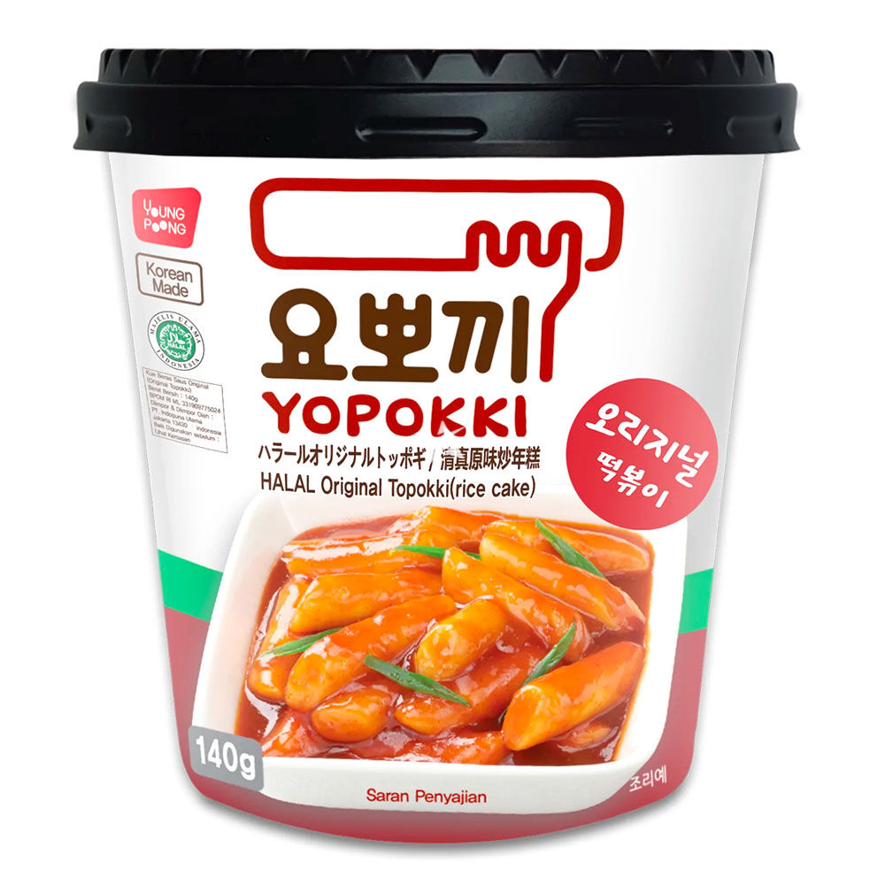 韓式 清真原味 炒年糕 YOUNG POONG YOPOKKI Halal Original Flavour Topokki Rice Cake 140g