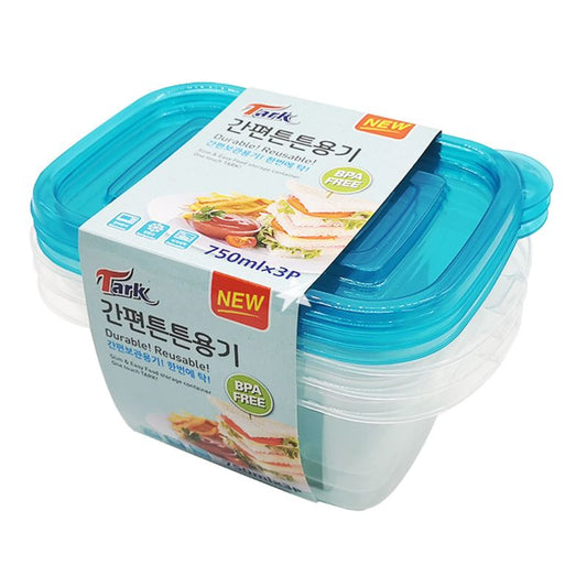 塑膠容器 Tark Plastic Container 750ml (3 Sets)