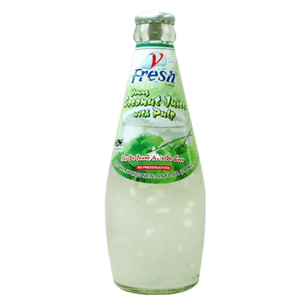 椰子汁 (含果肉) V-Fresh Coconut Juice with Pulp  290ML