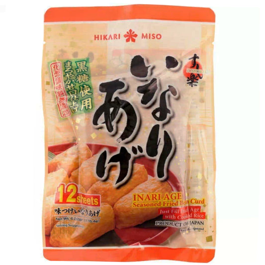 壽司腐皮 HIKARI MISO Inari Age Seasoned Fried Bean Curd 12pcs 176g