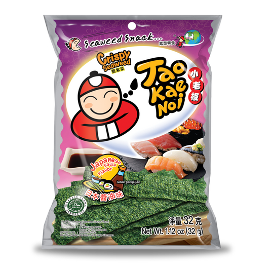 小老闆 海苔 日本酱油味 TAO KAE NOI Crispy Seaweed Japanese Soy Sauce Flavour 32g