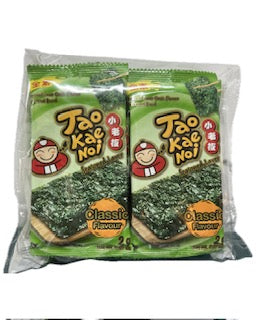 小老闆 岩燒即食海苔 原味 TAO KAE NOI Grilled Instant Seaweed - Classic Flavour (8x2g) 16g