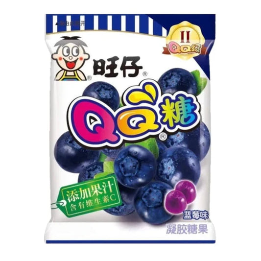 旺仔 QQ糖 藍莓味 WANT WANT QQ Gummy Candy Blueberry Flavour 70g