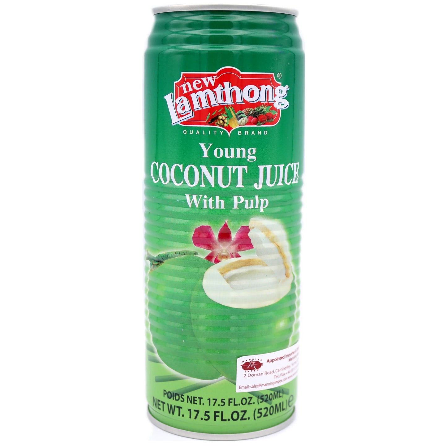 椰子汁 LAMTHONG Young Coconut Juice with Pulp 520ML