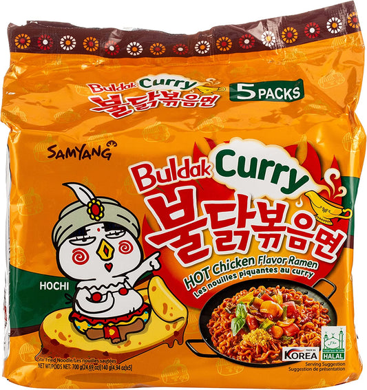 三養 辣雞麵咖哩拌麵 5包 SAMYANG Hot Chicken Flavour Ramen Curry 5pack 700g