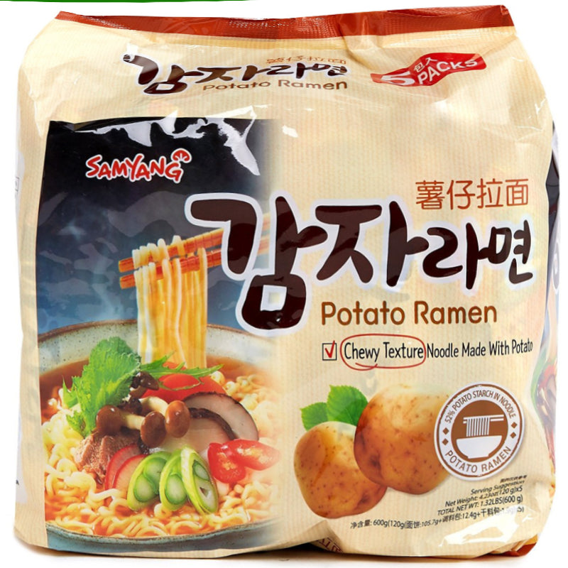 三養 薯仔拉麵 5包 SAMYANG Potato Ramen 5pack 600g