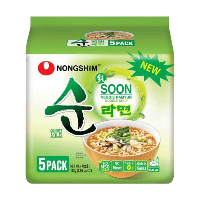 農心 蔬菜拉麵 5包 NONGSHIM SHIN Veggie Ramyun Noodle Soup 5pack 560g