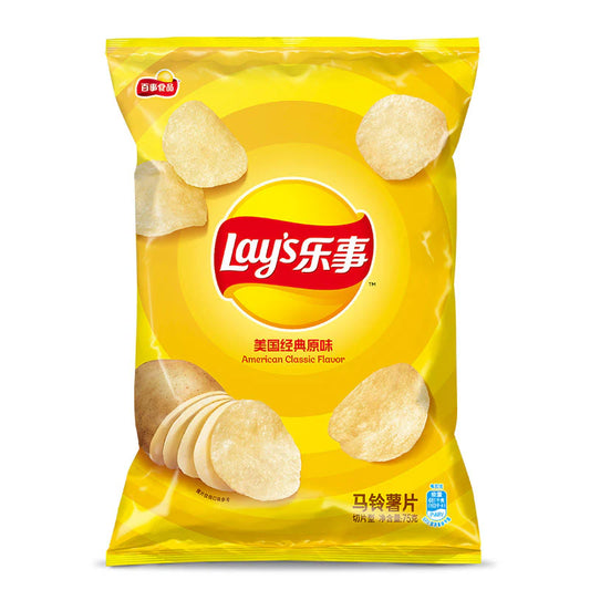 乐事 薯片 经典原味 Lay's Potato Chips American Classic Flavour 70g