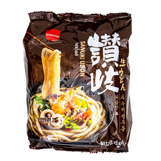 三立讃岐 烏冬 海鮮湯底 (帶料包) 3連包 SAMLIP SANUKI UDON Seafood Flavour (3x214g) 642g