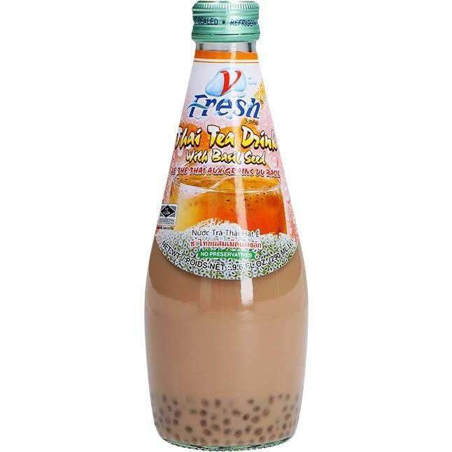 明列子泰式奶茶 V-Fresh Thai Tea Drink with Basil Seed 290ML