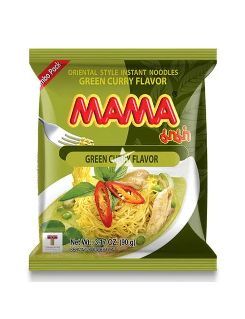 媽媽牌 綠咖哩味 泡麵 MAMA Instant Noodles Green Curry Flavour 90g