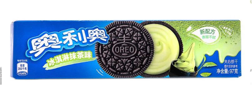 奧利奧餅乾 冰淇淋抹茶 OREO Cookies Ice Cream & Matcha Flavoured 97g